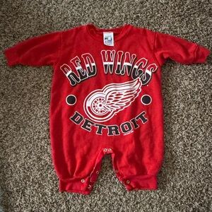 Vintage Detroit Red Wings Baby Onesie